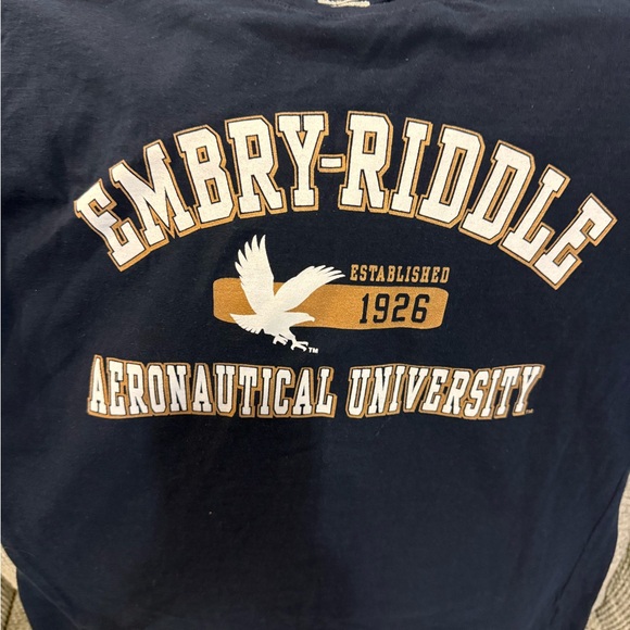 Jansport Tops - Jansport Dark Blue Embry-Riddle Tee